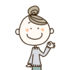 ご機嫌のママさん
