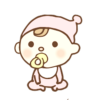 女の子赤ちゃんお座り