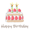 誕生日のケーキ