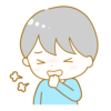 咳してる男の子