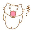あんぐり白猫